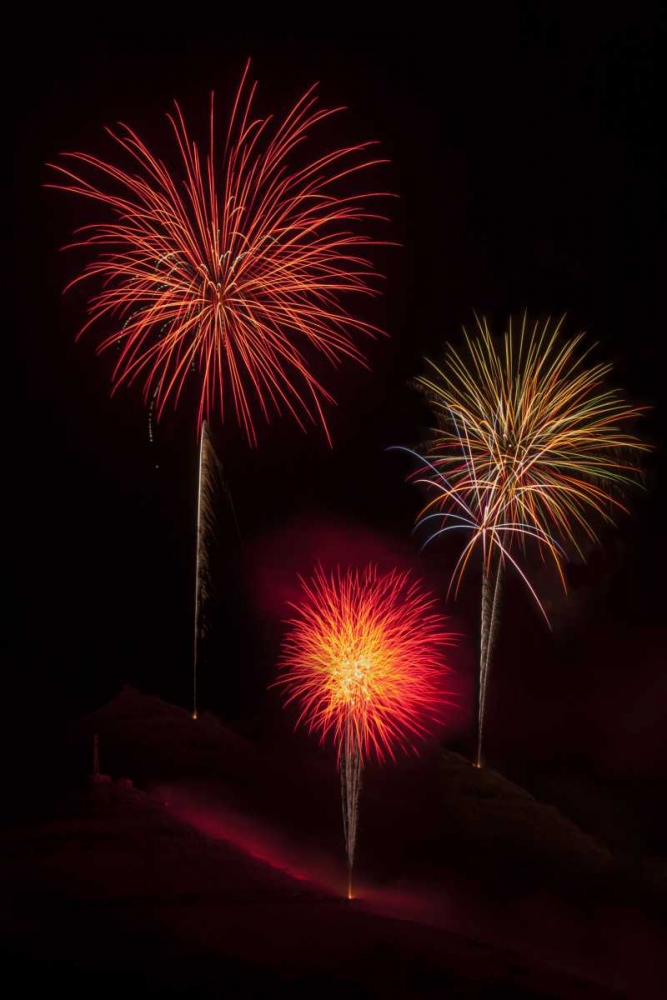 USA, Colorado, Salida July 4th fireworks display